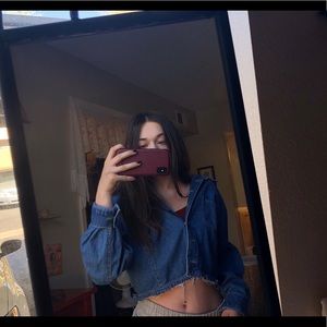 Vintage Denim Cropped Jacket